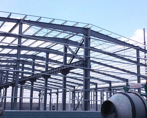 Struttura del magazzino del metallo del singolo piano/costruzioni d'acciaio con la gru a ponte