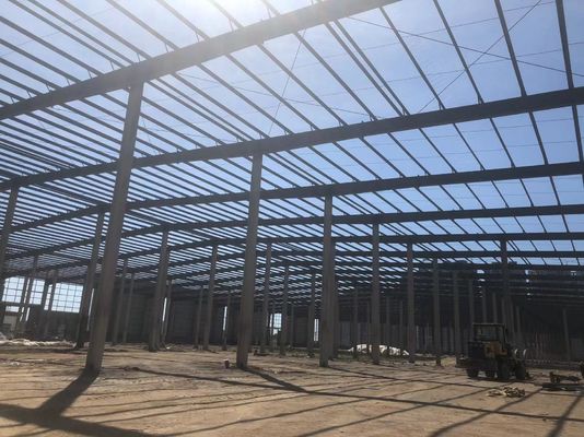 Il magazzino della struttura di acciaio dell'ampia luce di logistica ha prefabbricato la costruzione