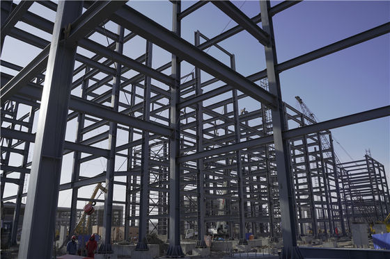 Installazione del sito dello stabilimento chimico prefabbricato della struttura d'acciaio