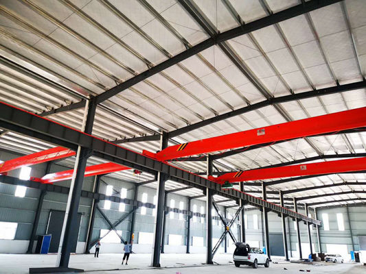 Prefabbricato in acciaio struttura workshop Q235B Q355B Grandi Ventilazione gru pronti