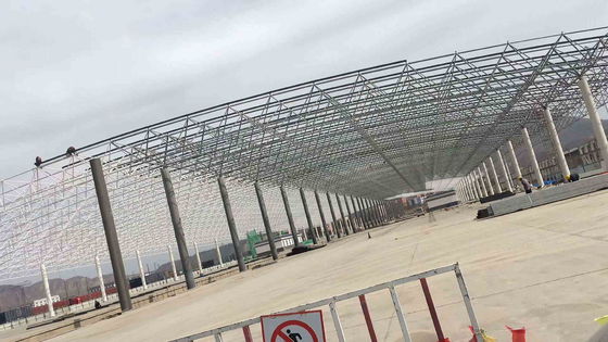 Pensilina prefabbricata in acciaio per caselli autostradali