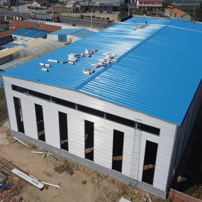 Magazzino Prefabbricato con Struttura in Acciaio Sezione H 4000㎡ Certificato CE