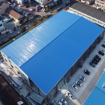 Showroom auto con struttura in acciaio con officina di manutenzione Q235B Q355B
