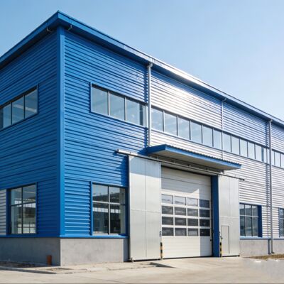 Q355B magazzino in acciaio prefabbricato con pannello sandwich