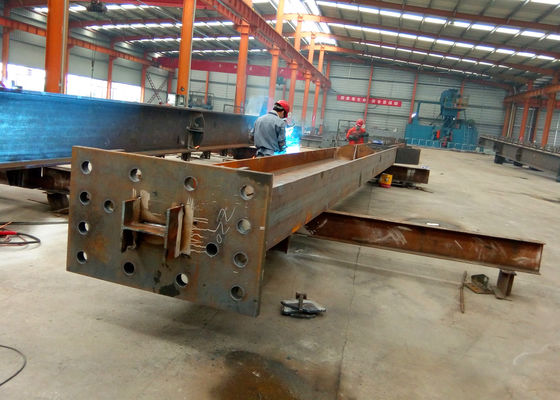 Fabbricazione prefabbricata di travi in acciaio Q235B Q355B ASTM A36 H