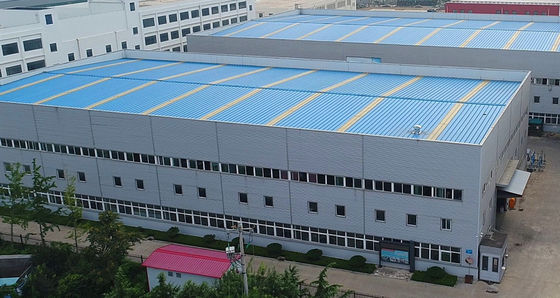 Officina con struttura in acciaio Q345, colonna a sezione H zincata a caldo