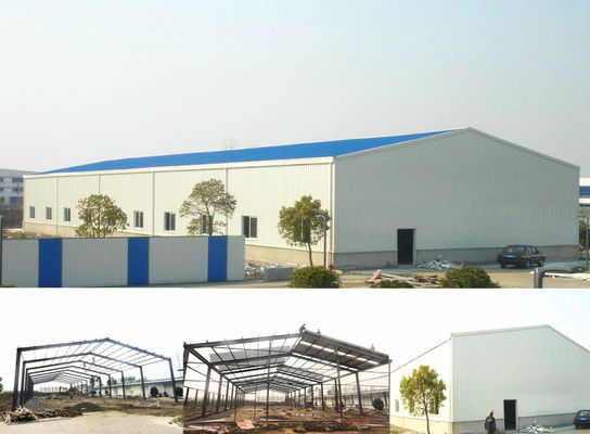 Edifici del magazzino prefabbricato di superficie/costruzione di edifici d'acciaio di verniciatura fabbrica d'acciaio