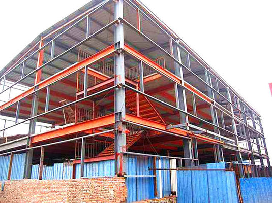 Multi costruzione d'acciaio della costruzione della struttura d'acciaio del piano/del magazzino multi strato
