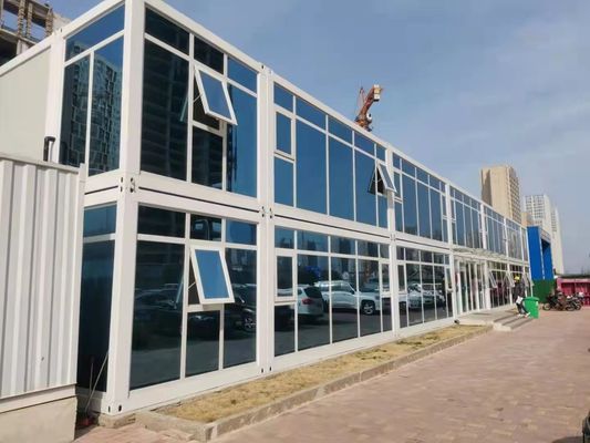 Casa container prefabbricata zincata con pannelli in lana di vetro