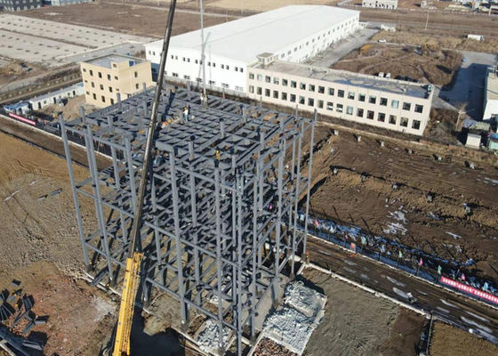 Multi installazione prefabbricata dell'edificio per uffici della struttura d'acciaio del piano