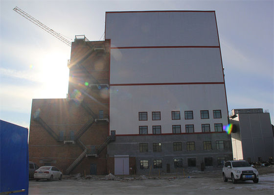 Gruppo di lavoro industriale pesante della struttura d'acciaio prefabbricato per la centrale di betonaggio concreta