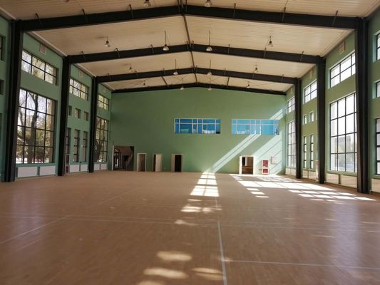 Struttura in acciaio pre-progettata Sala da badminton Q235B Q355B Materiale