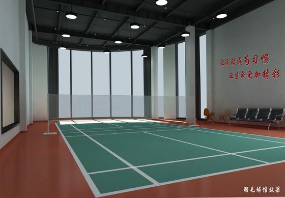 Struttura in acciaio pre-progettata Sala da badminton Q235B Q355B Materiale