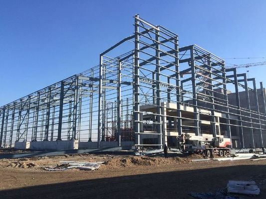 Struttura di acciaio economica Edificio Galvanizzato laminato a caldo H Sezione di sezione Parte di telaio magazzino prefabbricato