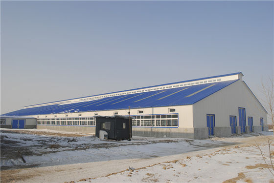 Laboratorio di stoccaggio di strutture in acciaio prefabbricate con grande span