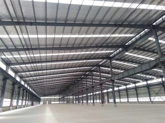 Sezione H Edificio di magazzino prefabbricato in acciaio laminato a caldo galvanizzato economico industriale peso leggero grande lunghezza