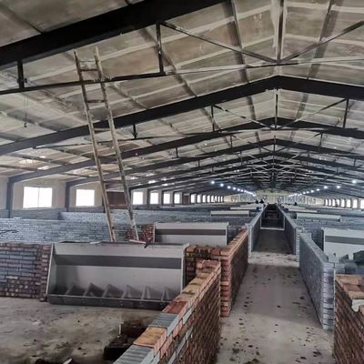 Prefabbricazione industriale dipinta / struttura in acciaio pre-progettata Edificio di isolamento termico in acciaio leggero