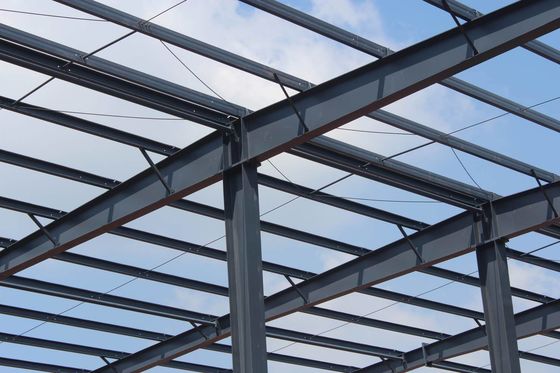 Struttura di acciaio economica Edificio Galvanizzato laminato a caldo H Sezione di sezione Parte di telaio magazzino prefabbricato