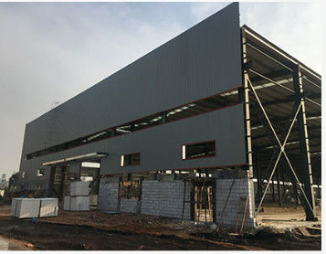Sezione H Edificio di magazzino prefabbricato in acciaio laminato a caldo galvanizzato economico industriale peso leggero grande lunghezza