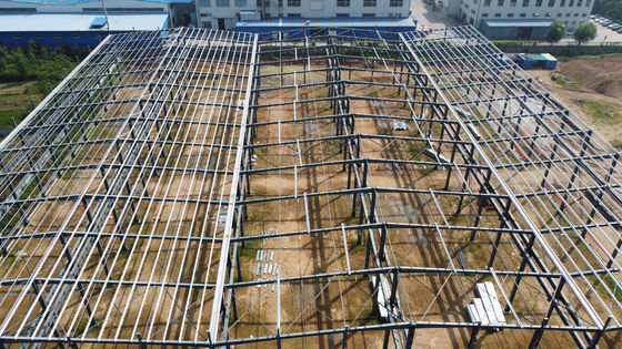 Laboratorio di strutture in acciaio a sezione H prefabbricato con gru da ponte anti-corrosione