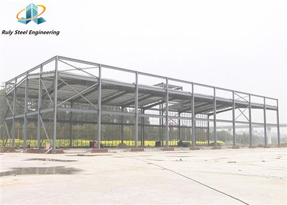 Q355b magazzino di struttura in acciaio multi-span / edificio prefabbricato / fabbrica di pneumatici