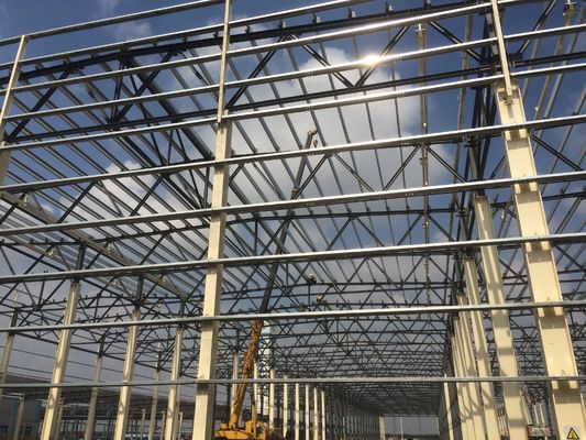 Grandi spazi prefabbricati/prefabbricati H Beam Design Edificio Metallo Q355/Q235 fabbrica magazzino laboratorio struttura in acciaio