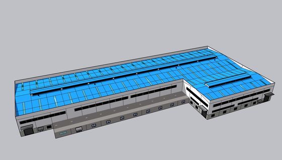 Edificio di strutture in acciaio prefabbricato su misura laminato a caldo con magazzino di certificazione CE/ISO/SGS