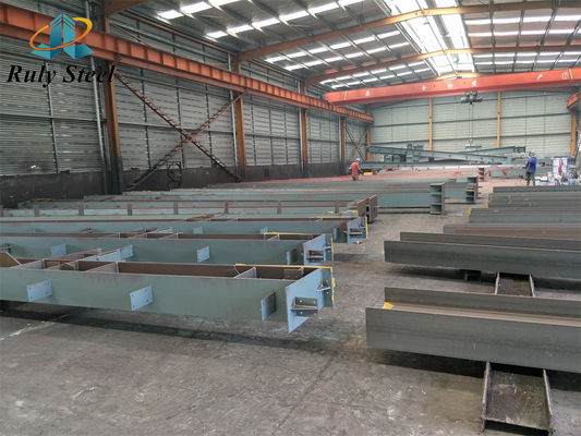 Struttura in acciaio prefabbricato colonne a sezione H tracciati Q235B Q355B