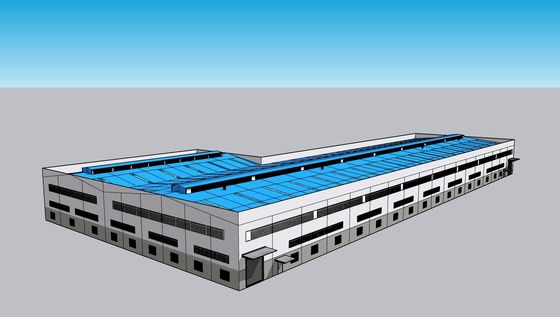 Strutture prefabbricate in acciaio Cornice del portale Laboratorio Edifici di magazzino