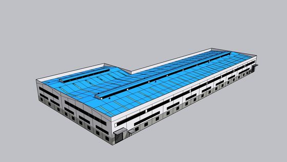 Strutture prefabbricate in acciaio Cornice del portale Laboratorio Edifici di magazzino