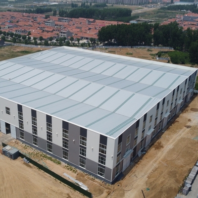 Edificio di magazzini in acciaio prefabbricato Q235B Q355B Quadro a sezione H