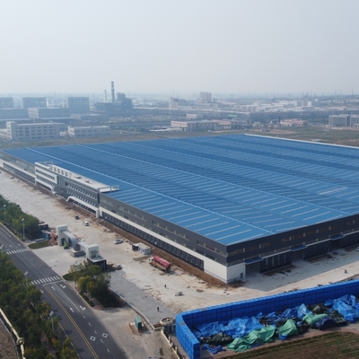Prefabbricazione di un magazzino di struttura in acciaio con grande span Q235B Q355B
