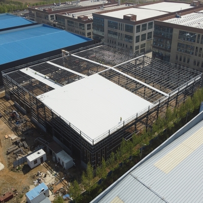 Sabbiatura Sa 2.5 per Officina di Strutture in Acciaio Prefabbricate