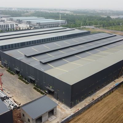 Stoccaggio di strutture in acciaio prefabbricato per impianti di cemento con acciaio Q235B/Q355B