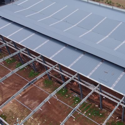 Stoccaggio di strutture in acciaio prefabbricato per impianti di cemento con acciaio Q235B/Q355B