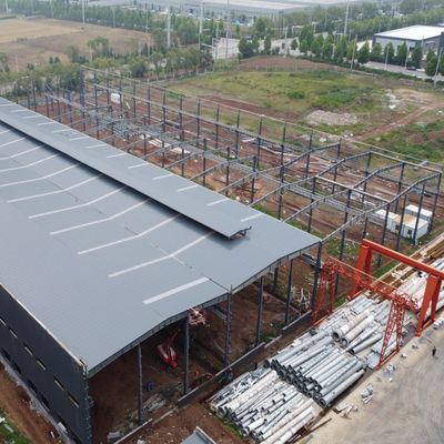 Stoccaggio di strutture in acciaio prefabbricato per impianti di cemento con acciaio Q235B/Q355B