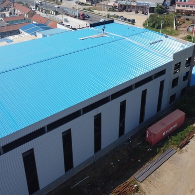 Capannone industriale con struttura in acciaio Q235 Q355 a sezione H