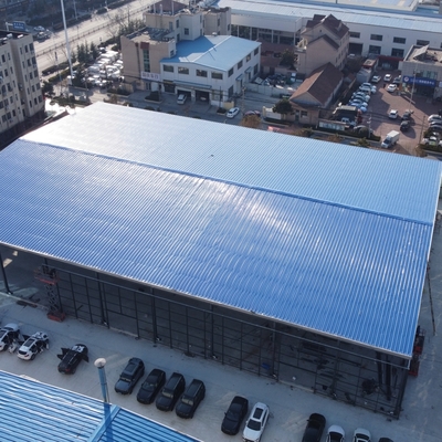 Showroom auto con struttura in acciaio con officina di manutenzione Q235B Q355B
