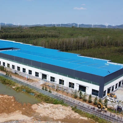 Magazzino in acciaio a campata multipla con pannelli in lana di roccia Certificato AISC BV CE