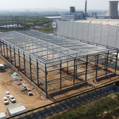 Edifici in acciaio prefabbricati a grande luce con supporto per gru
