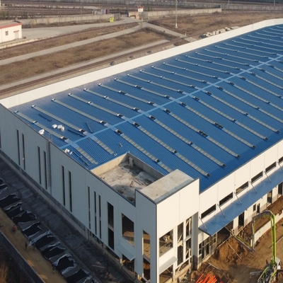 Grandi magazzini in acciaio prefabbricato con rivestimento ignifugo