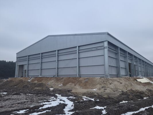 Magazzino frigorifero prefabbricato con struttura in acciaio con pannello sandwich PU/PIR