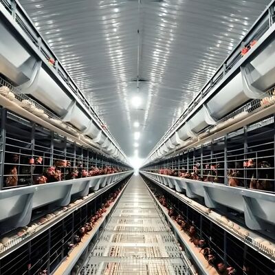 Prefab Steel Insulated Commercial Broiler/Layer Poultry House