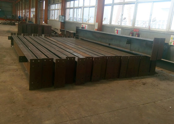 Fabbricazione prefabbricata di travi in acciaio Q235B Q355B ASTM A36 H