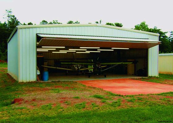 Struttura in acciaio hangar aereo con telaio H