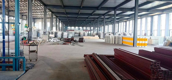 Prefabbricati, sezione H, edifici per officine di acciaio e metallo