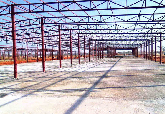 Cornice del portale Prefabbricato Preassemblato Ateliere di acciaio Edificio magazzino Garage Sezione laminata a caldo Costruzione