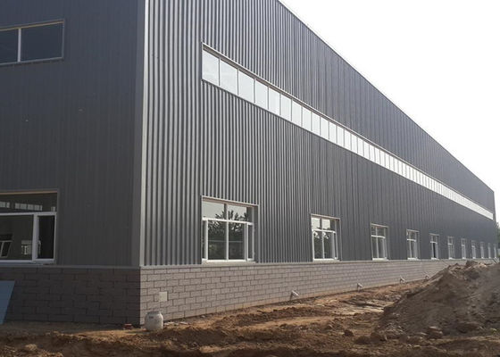 Fabbrica industriale durevole Struttura in acciaio Edificio di costruzione Officina di metallo prefabbricata
