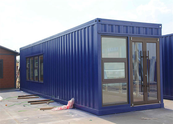 Casa container prefabbricata in acciaio zincato con pannelli in lana di vetro