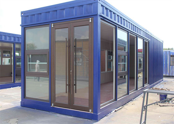 Casa container prefabbricata in acciaio zincato con pannelli in lana di vetro